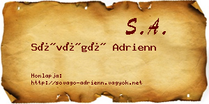 Sóvágó Adrienn névjegykártya