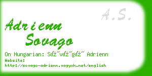 adrienn sovago business card